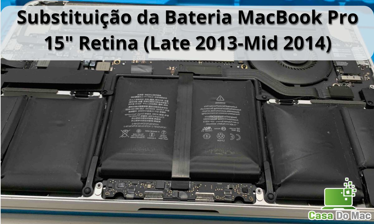 Bateria para MacBook Pro 15" Retina (Late 2013-Mid 2014) – Compatível e de Alta Qualidade 1 Bateria para macbook pro 15" retina (late 2013-mid 2014) battery