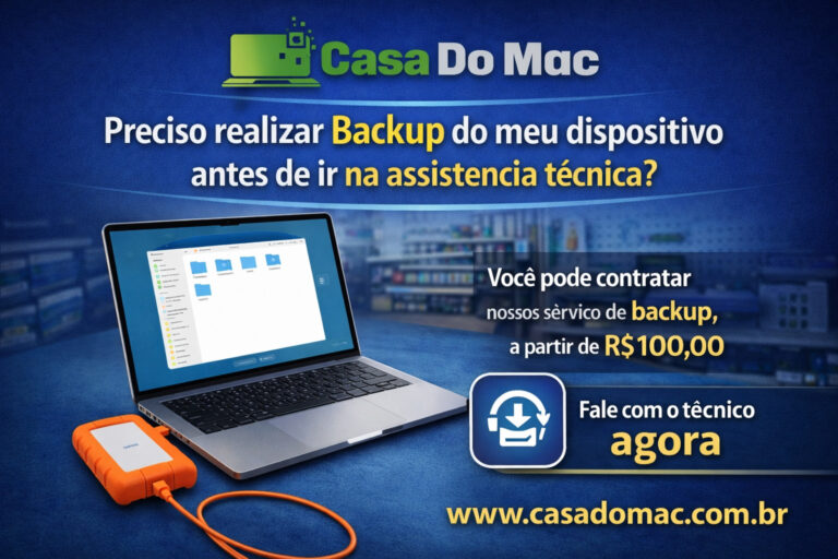 Preciso realizar Backup do meu dispositivo antes de ir na assistência técnica